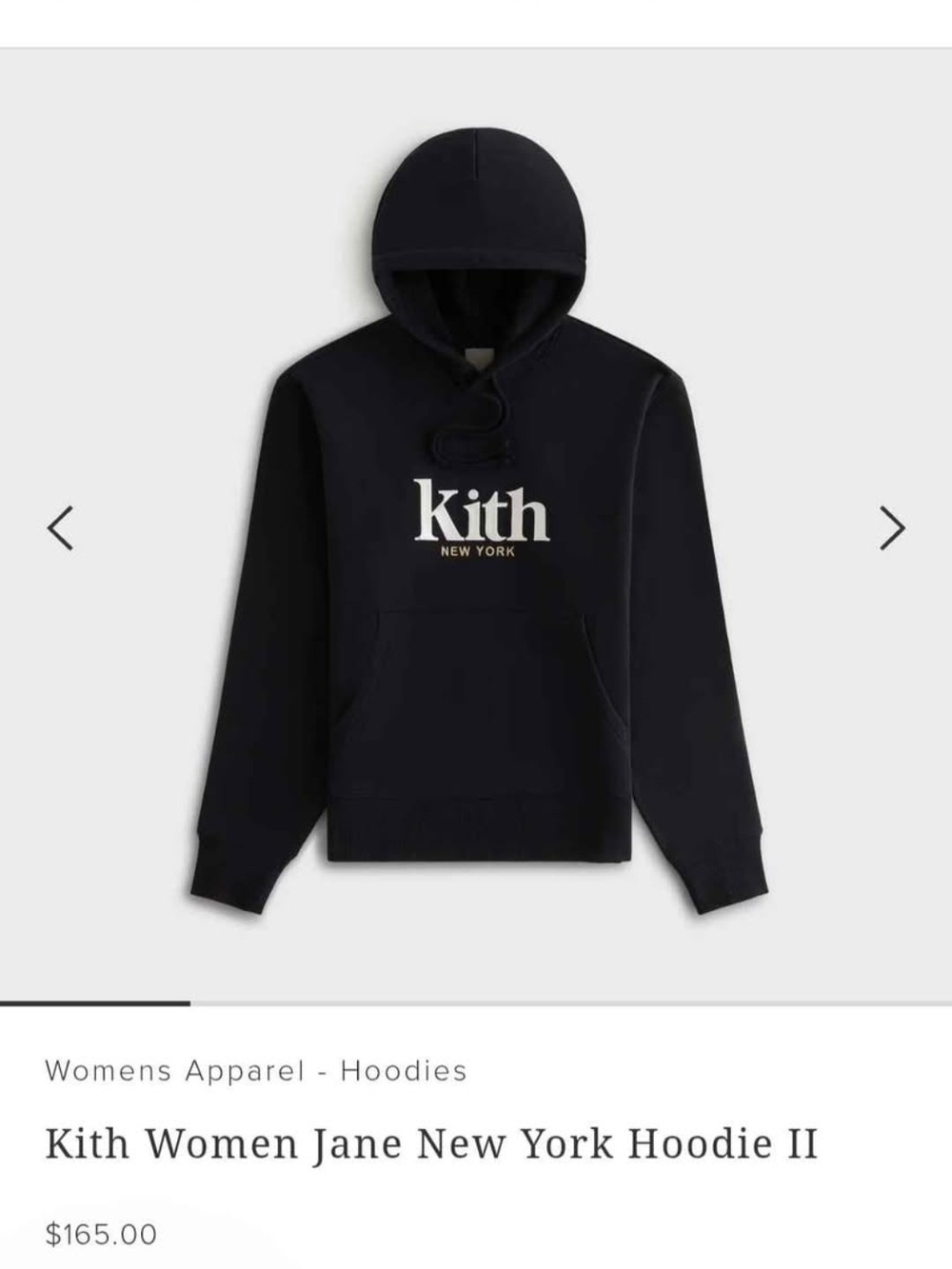 Kith Black Logo Pullover Hoodie